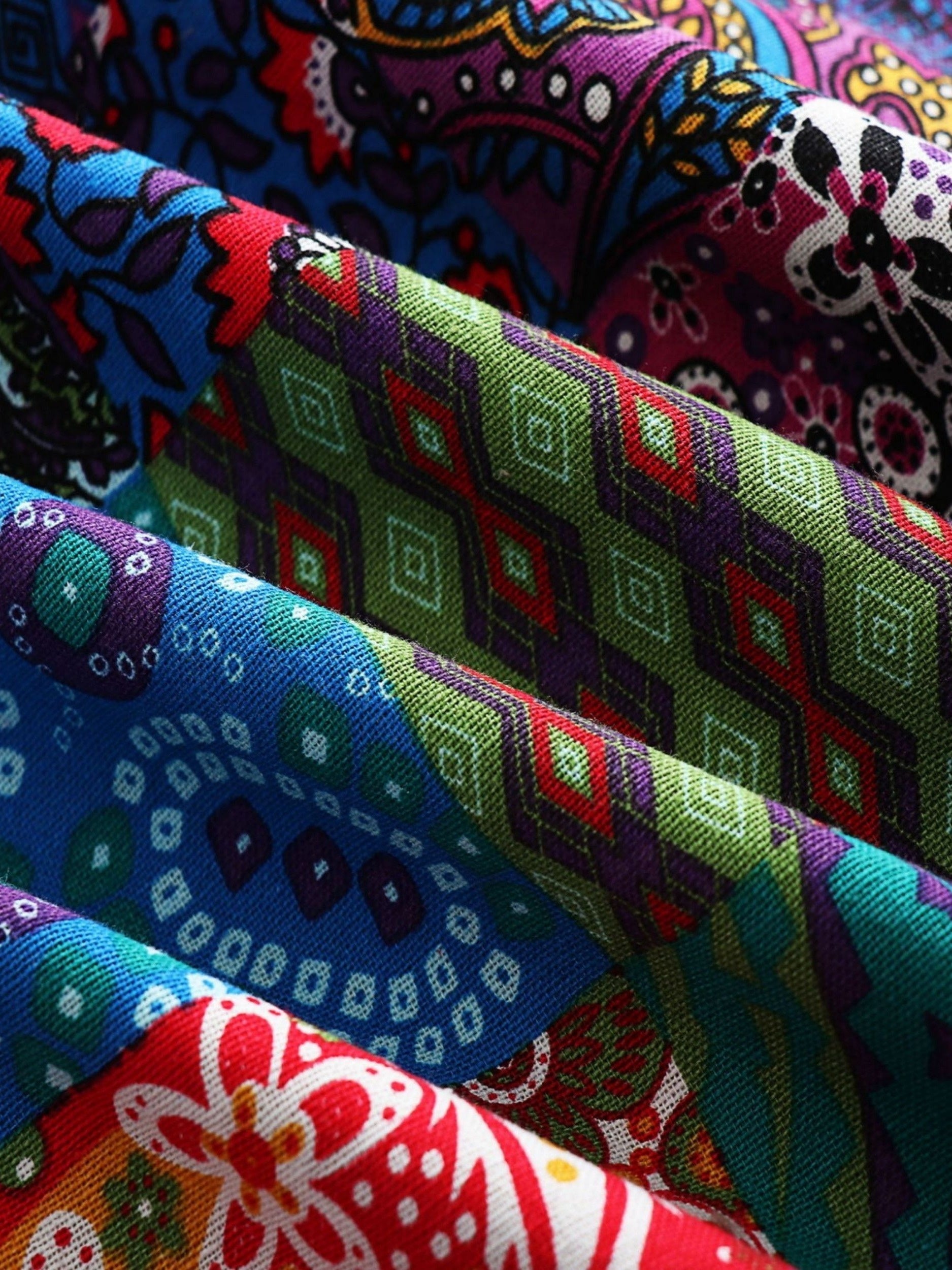 Grace - Patchwork Coat Boho Hooded Winter Jacket