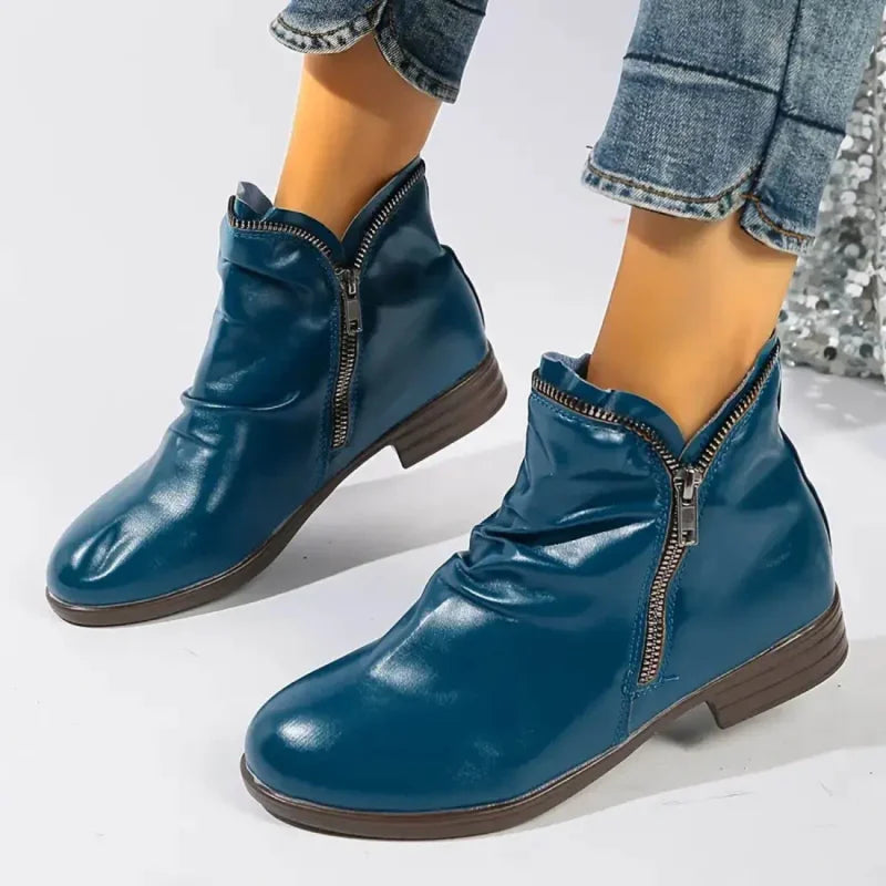 Lianella - Orthopedic Ankle Boots With Zipper